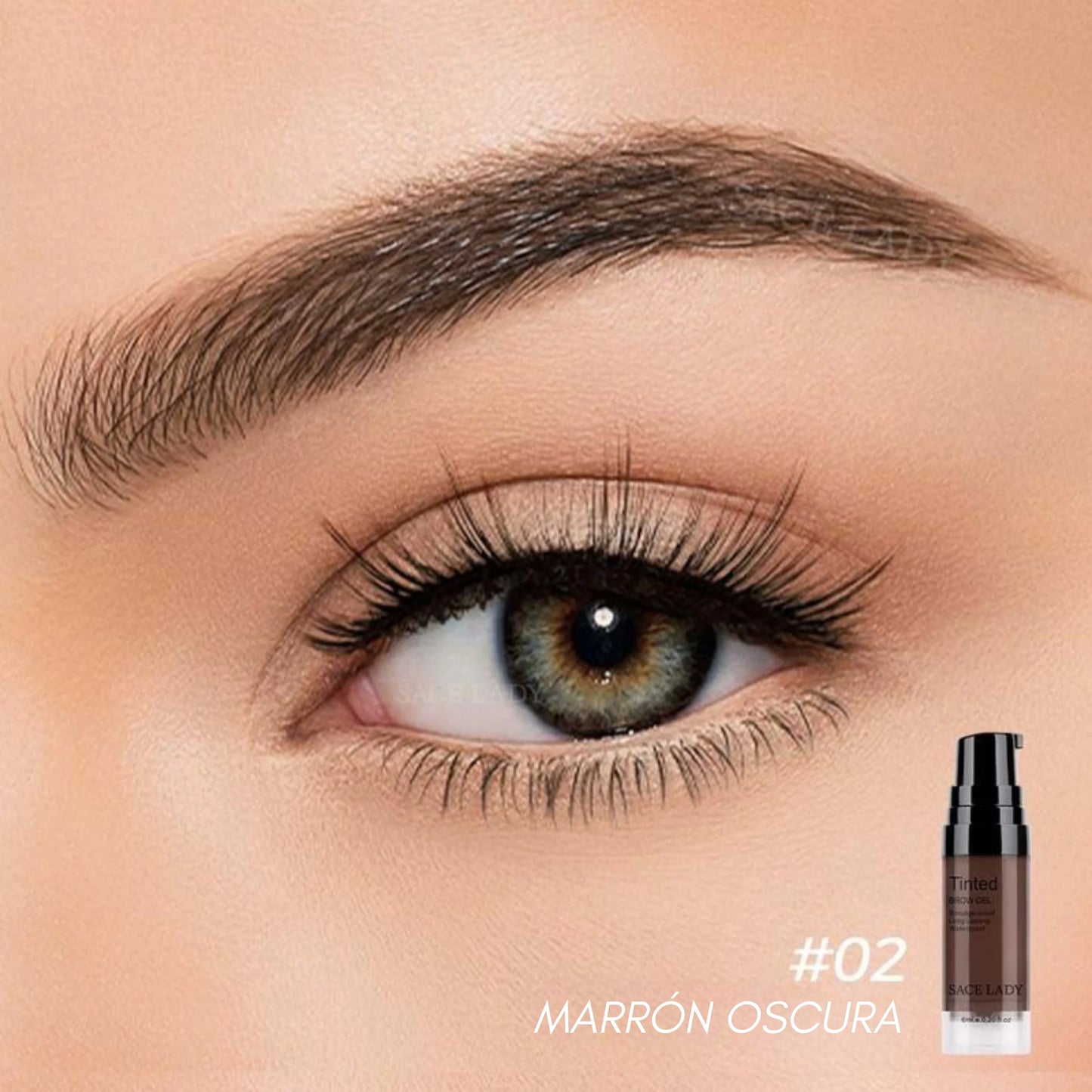 Kit de maquillaje en crema para cejas SACE LADY 3D, gel para cejas de 6 ml, resistente al agua y a las manchas, con efecto duradero 24 h