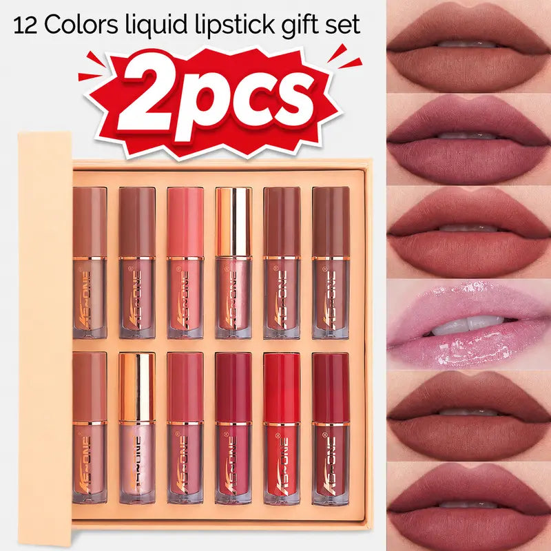 Color Duradero Set de Labiales Líquidos Mate Hidratante