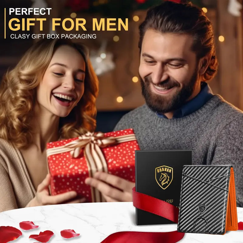 Cartera de cuero antirrobo RFID ultradelgada para hombre TALAPORR con 11 ranuras para tarjetas y gran capacidad, color verde, para viajes, para hombre, tarjetero, monedero de chocolate, regalo del Día del Padre, organizador portátil