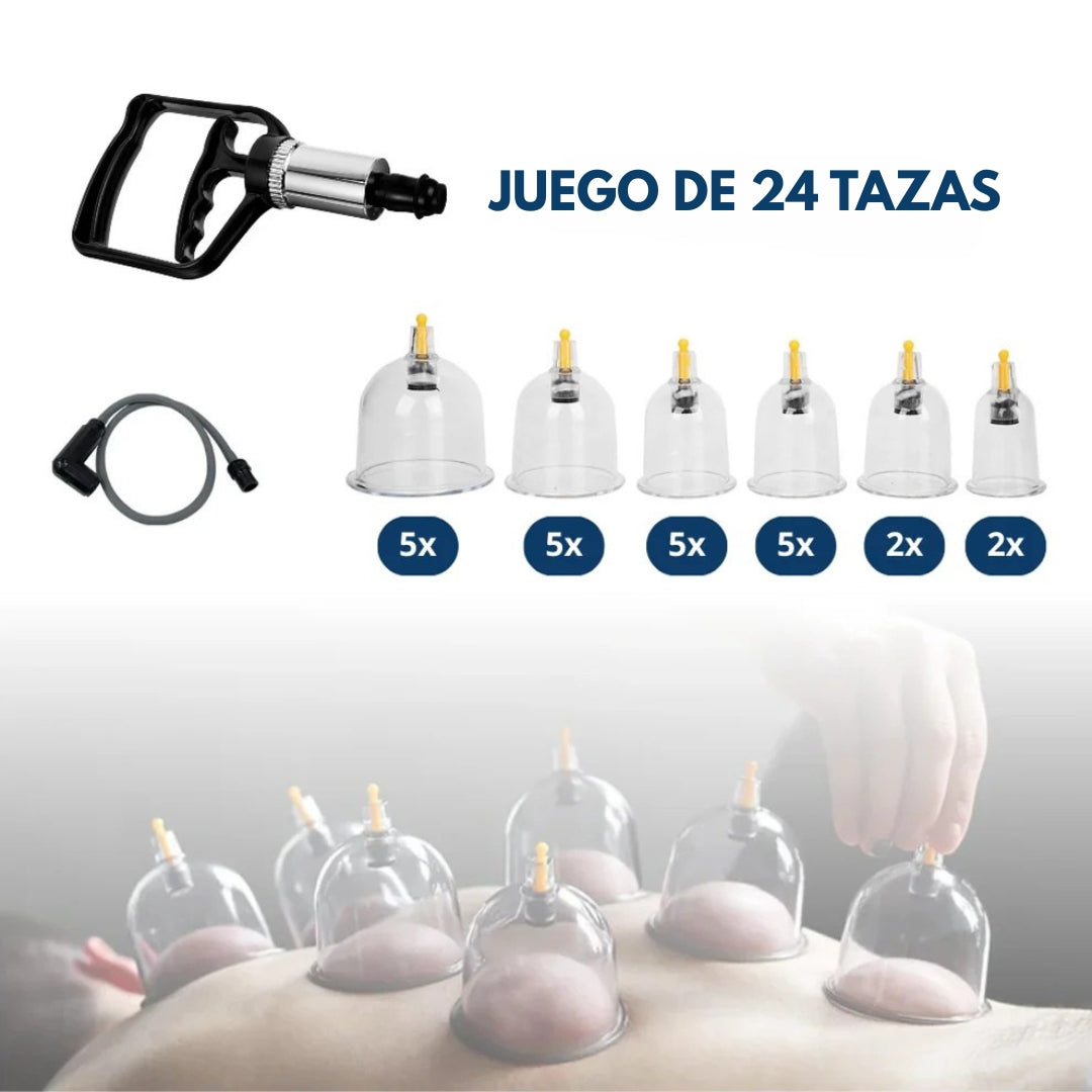 Juego de terapia con ventosas