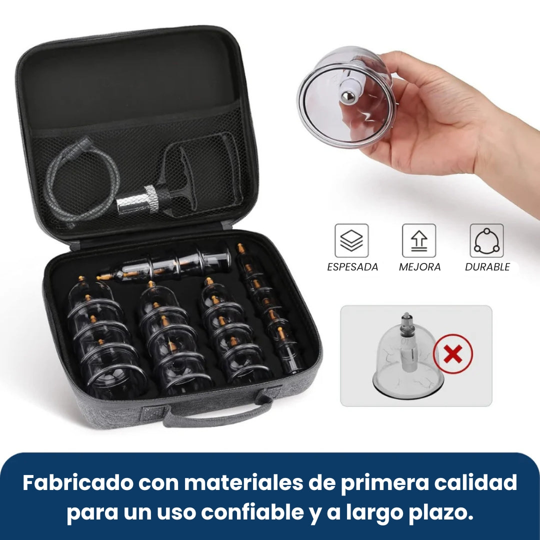 Juego de terapia con ventosas