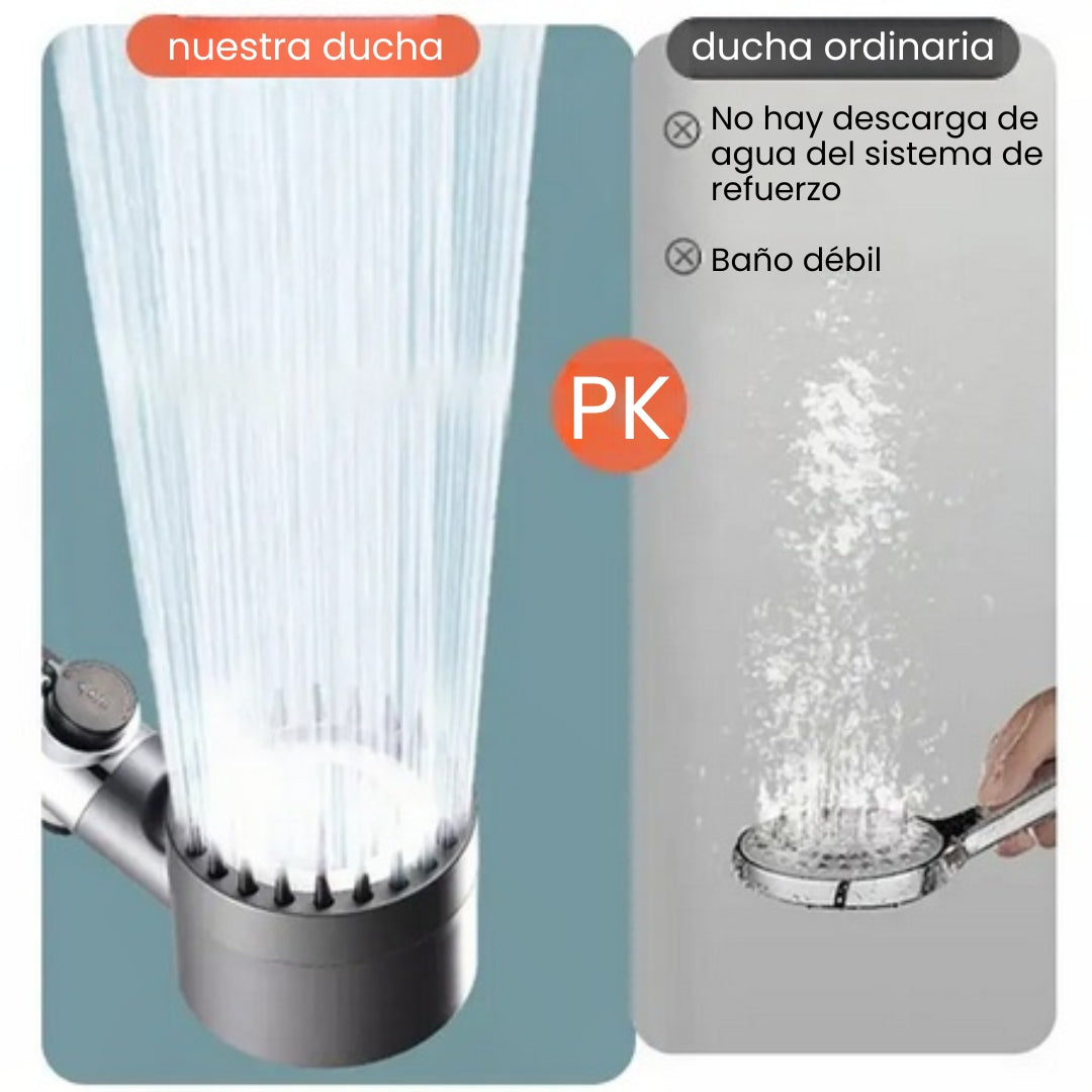 Cabezal de ducha multifuncional alemana con masaje
