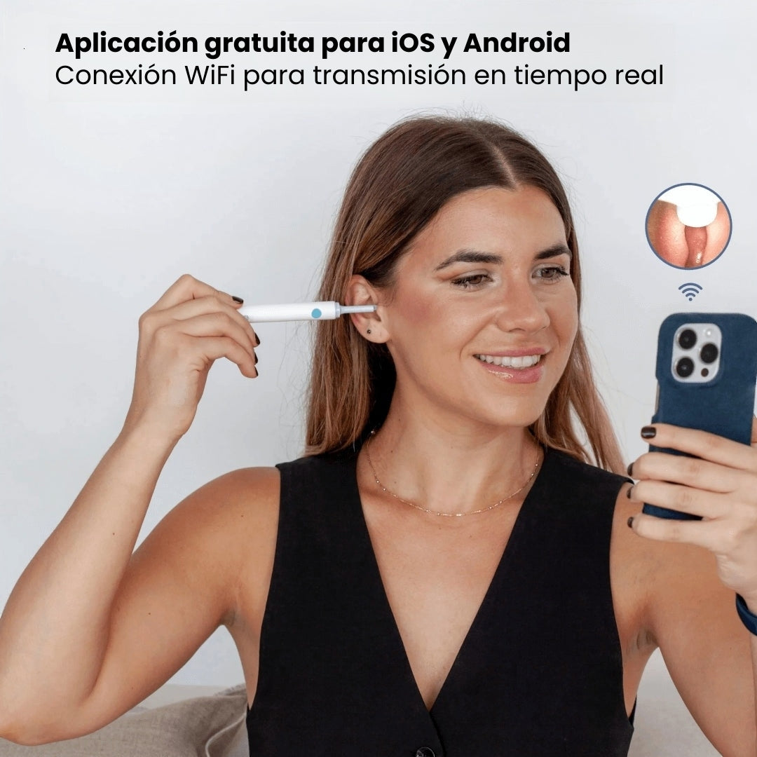 Limpiador de oídos inteligente con cámara HD