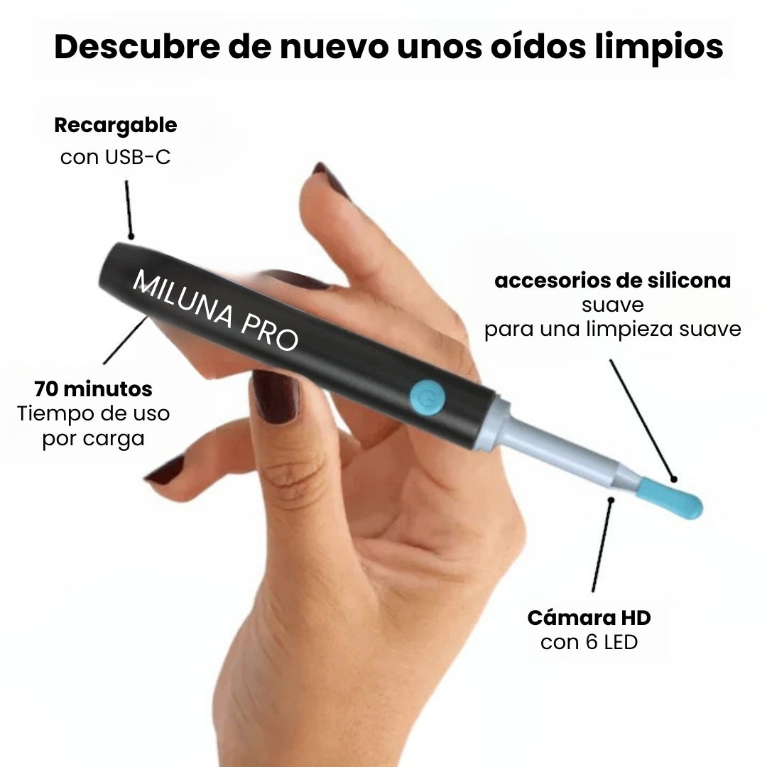 Limpiador de oídos inteligente con cámara HD