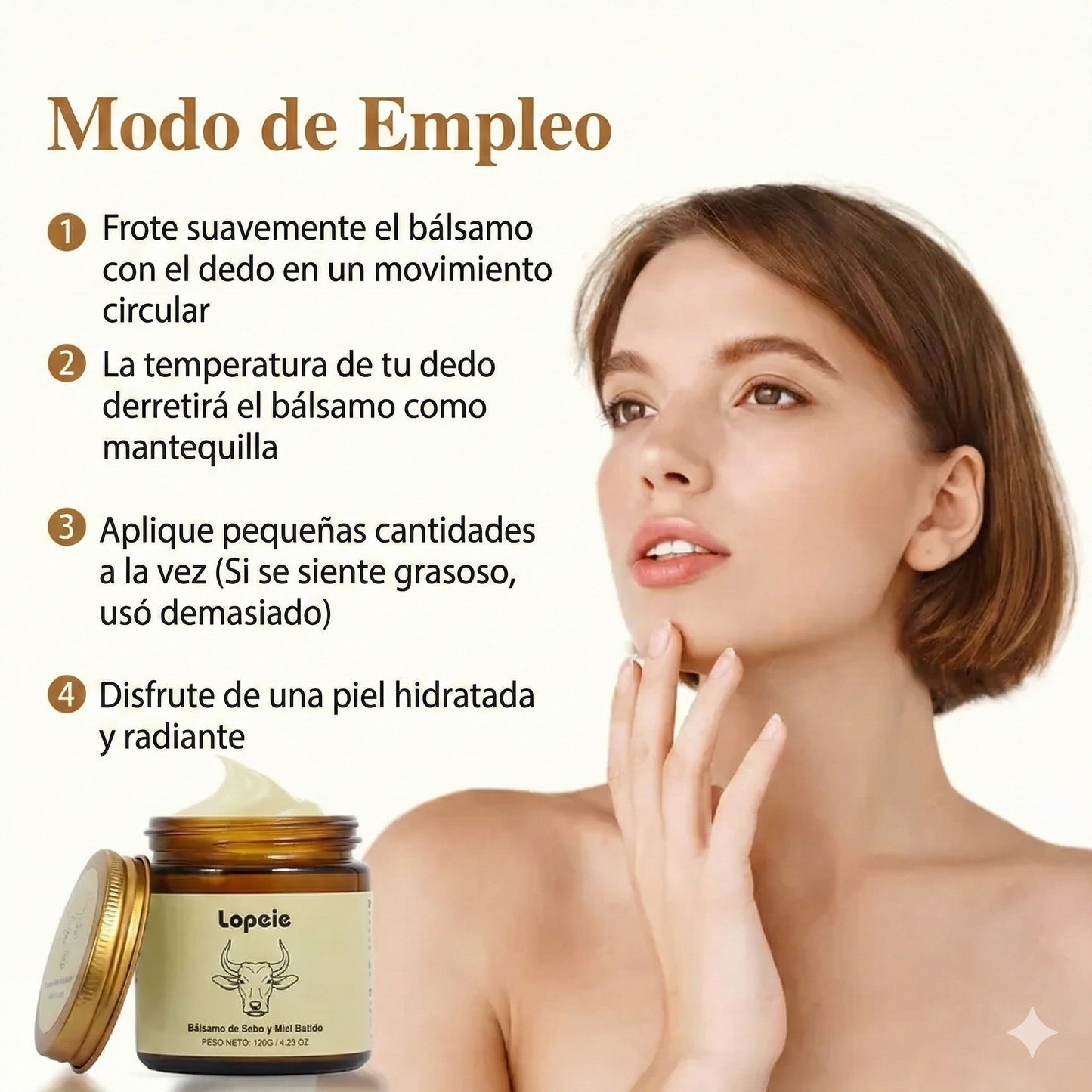 Bálsamo de sebo de ternera orgánico - Lavanda (120 g)