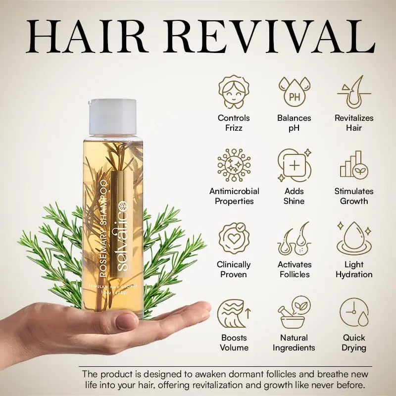 Set de champú y acondicionador Talaporr Selvatico: set para el crecimiento del cabello con romero natural, cuidado capilar sin parabenos, fórmula suave para una mejor salud capilar.