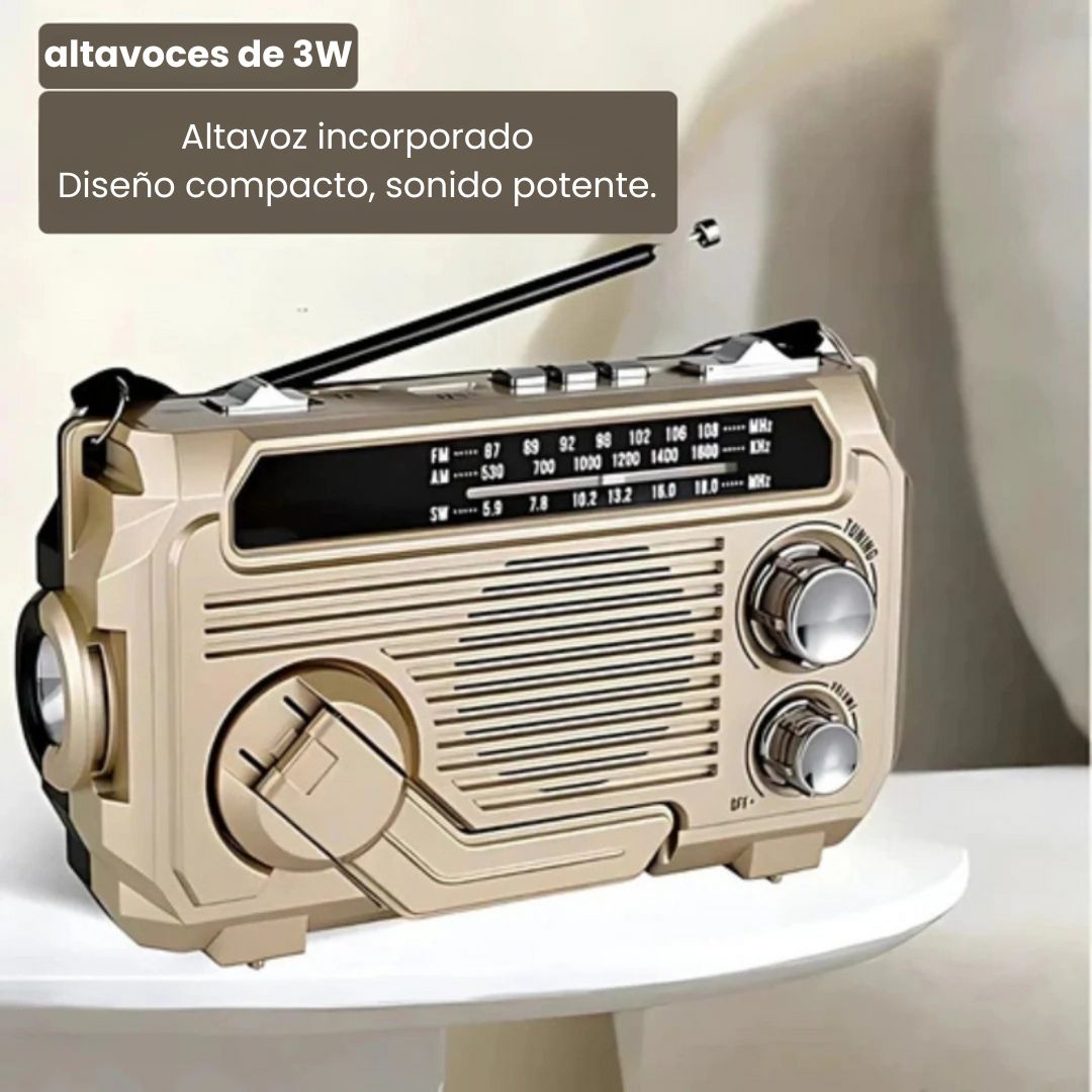 SafeWave | Radio de emergencia con batería externa