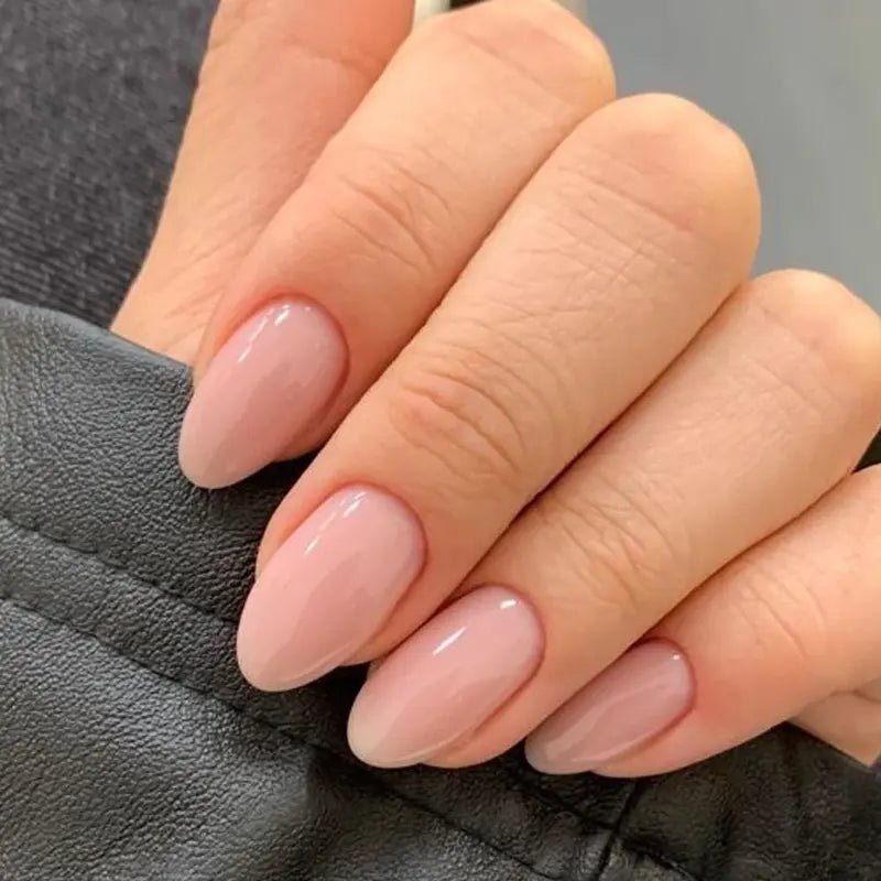 Tinovo Uno 12ML - Fortalecedor de uñas, esmalte en gel LED rosa natural, secado rápido y acabado brillante de larga duración, solución suave para el cuidado de uñas débiles y delgadas, cosmético.