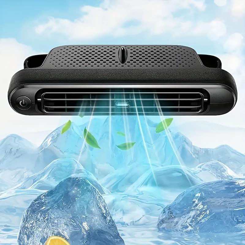 Ventilador para asiento de coche TALAPORR, ventilador USB enchufable, doble turbo, alta potencia eólica, cojín trasero interior