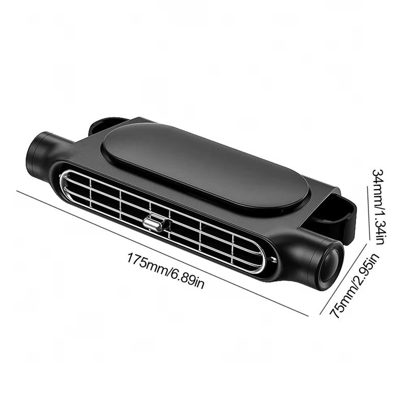 Ventilador para asiento de coche TALAPORR, ventilador USB enchufable, doble turbo, alta potencia eólica, cojín trasero interior