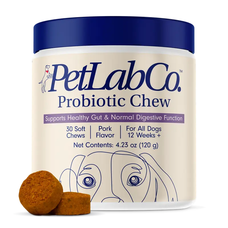 Probióticos para perros. Masticables blandos para alergias estacionales, salud intestinal y digestiva. Ingredientes de primera calidad revisados por veterinarios - Suplementos