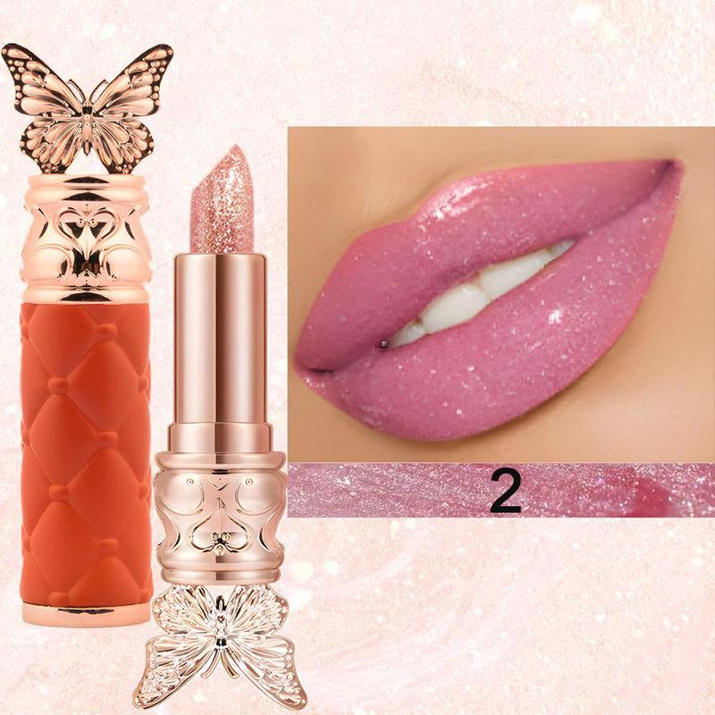 Bálsamo labial con pétalos que cambia de color, de larga duración, hidratante, resistente a la decoloración, sensible a la temperatura, maquillaje hidratante.