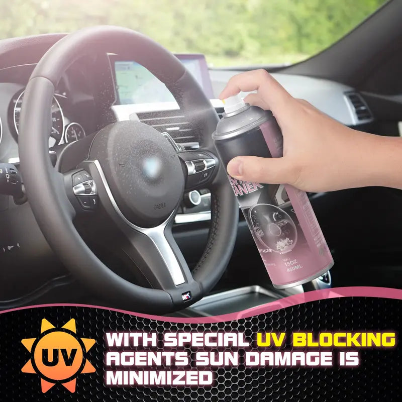 100ML DonkeyPro Spray protector para interiores de automóviles para cuero y plástico Spray abrillantador de neumáticos de un solo paso para un brillo preciso y uniforme y mínima pulverización