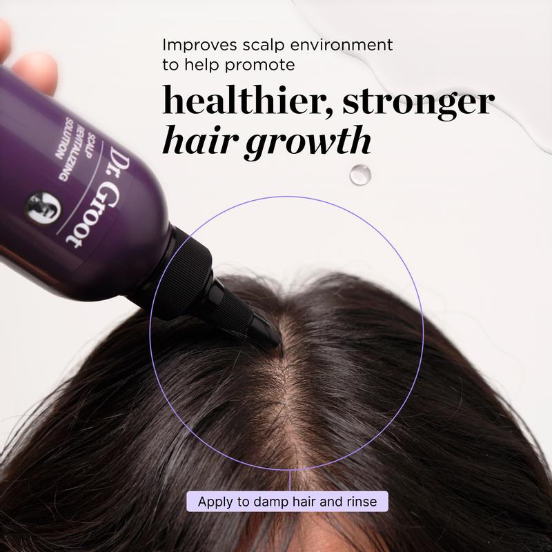 Dr. Groot Hair & Scalp Dynamic Duo Set Acondicionador Cuidado del Cabello Champú de Keratina para un Cabello Más Grueso, Biotina