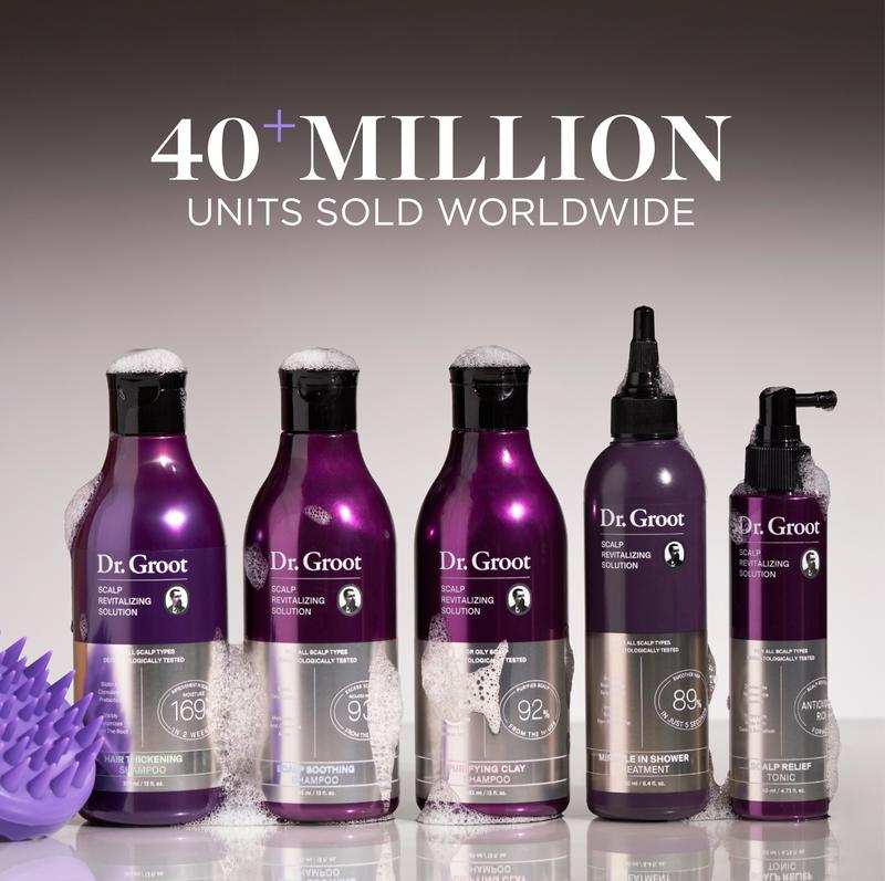 Dr. Groot Hair & Scalp Dynamic Duo Set Acondicionador Cuidado del Cabello Champú de Keratina para un Cabello Más Grueso, Biotina