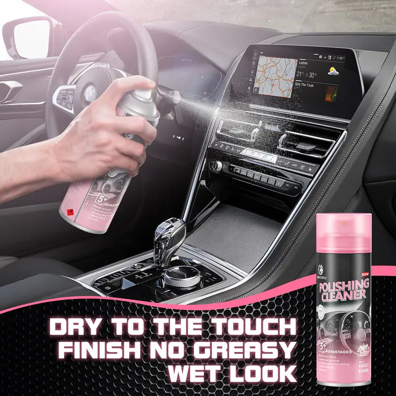 100ML DonkeyPro Spray protector para interiores de automóviles para cuero y plástico Spray abrillantador de neumáticos de un solo paso para un brillo preciso y uniforme y mínima pulverización