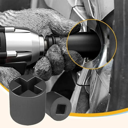 Adaptador de vaso de 1/2 pulgada de alta resistencia para gato de tijera, herramienta universal de mantenimiento de vehículos recreativos, adaptador para taladro eléctrico resistente a la corrosión con liberación rápida