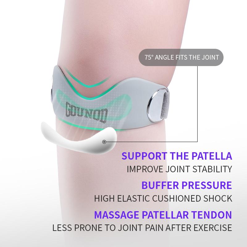Correa de silicona para rótula y rodilla para aliviar el dolor de rodilla. Soporte ajustable para mujeres y hombres. Ideal para correr, baloncesto, voleibol, sentadillas, tendinitis y soporte para rodillas de saltador.