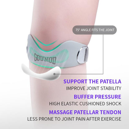 Correa de silicona para rótula y rodilla para aliviar el dolor de rodilla. Soporte ajustable para mujeres y hombres. Ideal para correr, baloncesto, voleibol, sentadillas, tendinitis y soporte para rodillas de saltador.