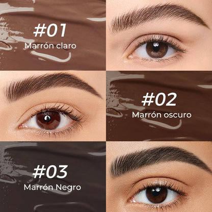 Gel para cejas con color, resistente al agua y de larga duración