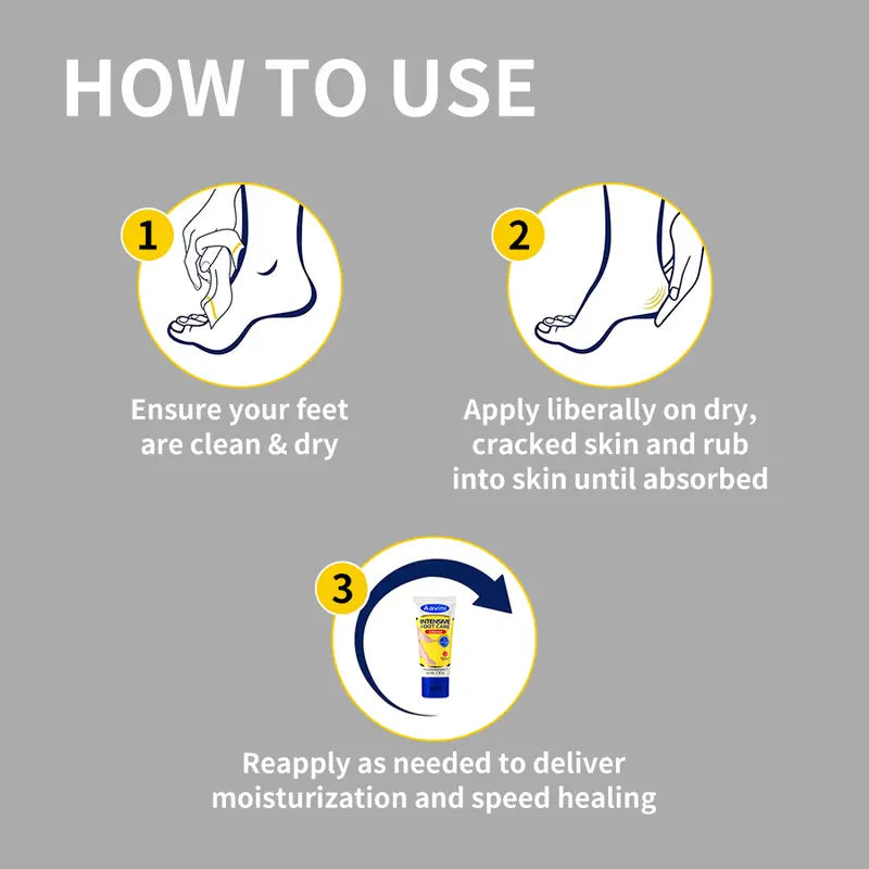 Crema Intensiva para Pies Talaporr: Repara la Piel Agrietada, Antibacteriana y Desodorante, Elimina y Suaviza las Callosidades, Para Todo Tipo de Piel, Loción Hidratante para Pies