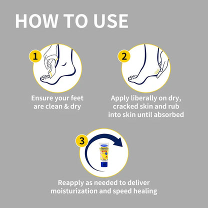 Crema Intensiva para Pies Talaporr: Repara la Piel Agrietada, Antibacteriana y Desodorante, Elimina y Suaviza las Callosidades, Para Todo Tipo de Piel, Loción Hidratante para Pies