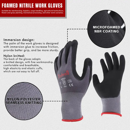 Protección Laboral Guantes Multifunción Tejido Sin Costuras