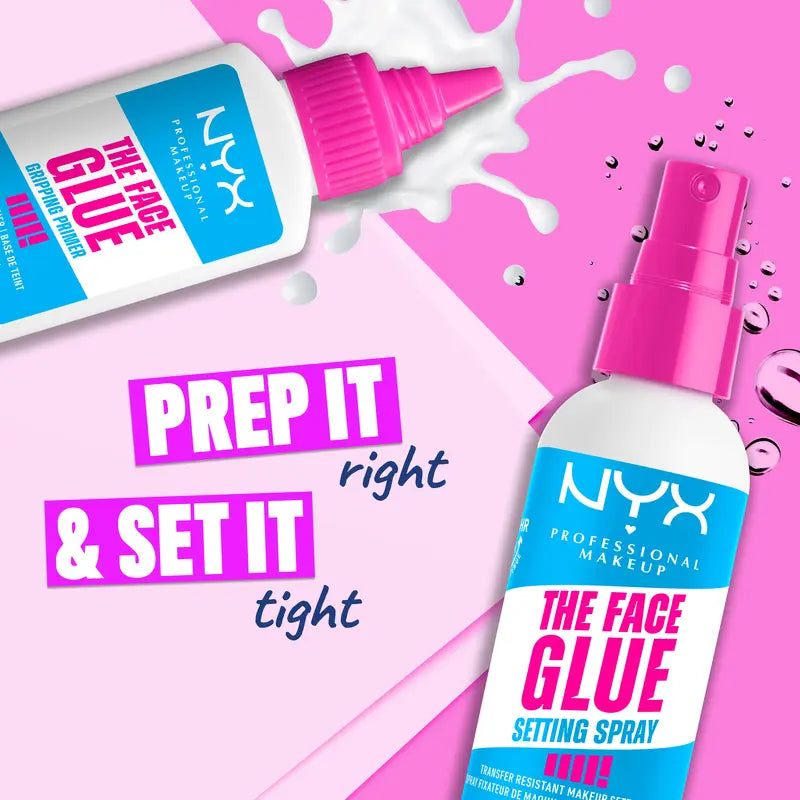 Prebase adhesiva The Face Glue, 38 ml (1.18 onzas líquidas), NYX Professional Makeup