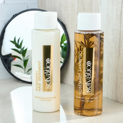 Set de champú y acondicionador Talaporr Selvatico: set para el crecimiento del cabello con romero natural, cuidado capilar sin parabenos, fórmula suave para una mejor salud capilar.