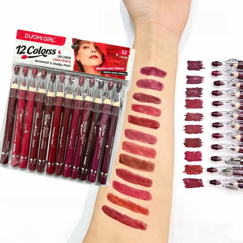 Lápiz de labios waterproof de larga duración para un contorno preciso