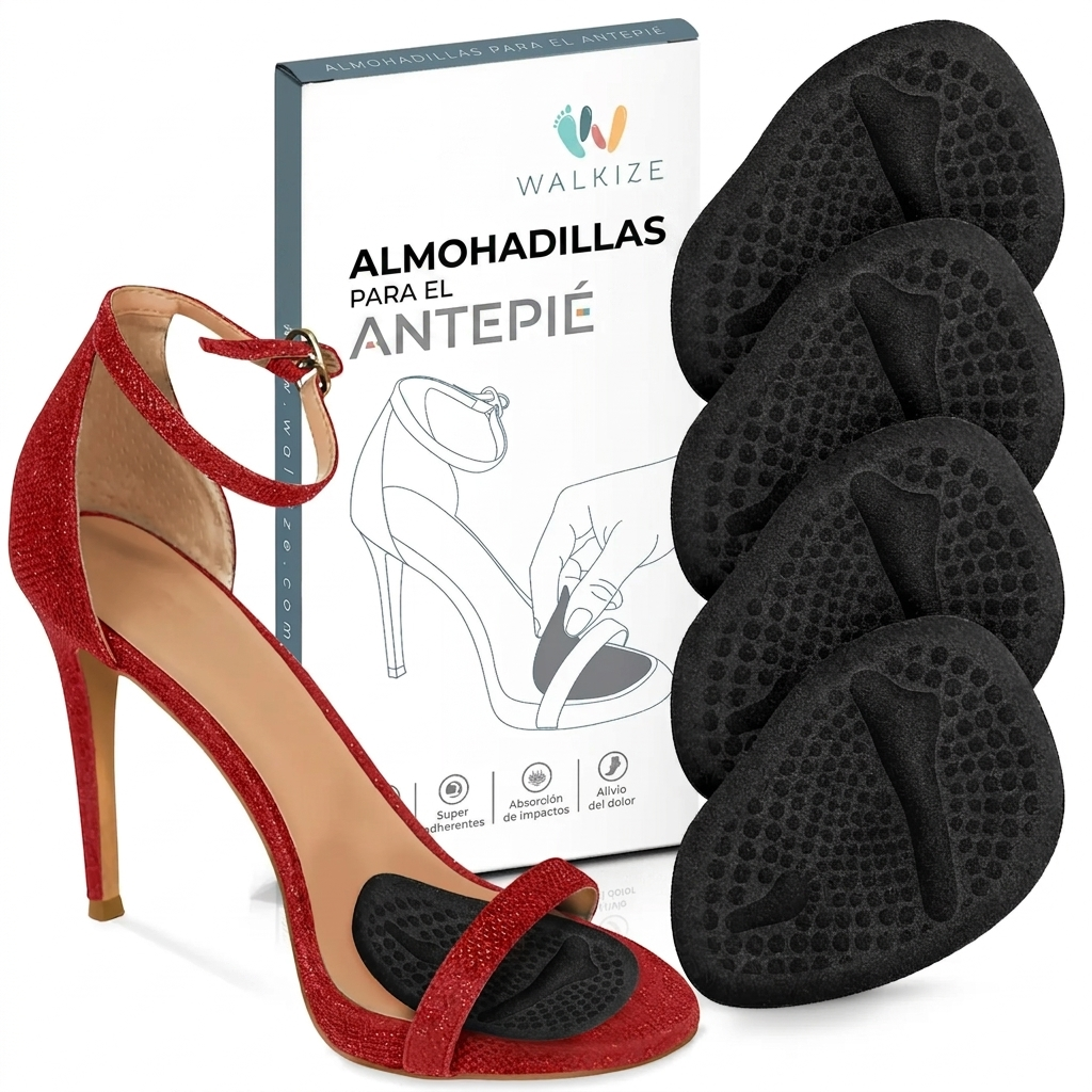 Paquete de 4 - Alivio Del Dolor Almohadillas Metatarsianas Para Mujer Cómodas