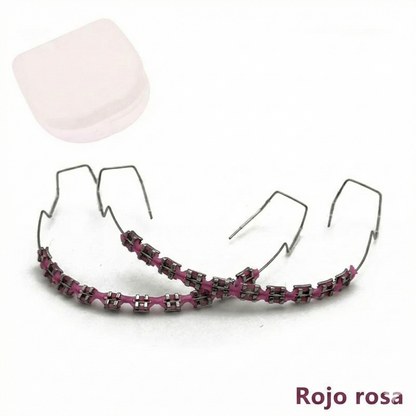 Kit de aparatos de ortodoncia falsos y reparación dental - 1 par