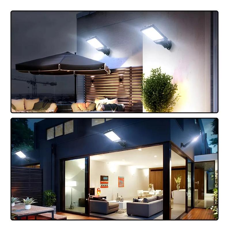 Focos solares LED para exteriores, juego de 4 luces solares