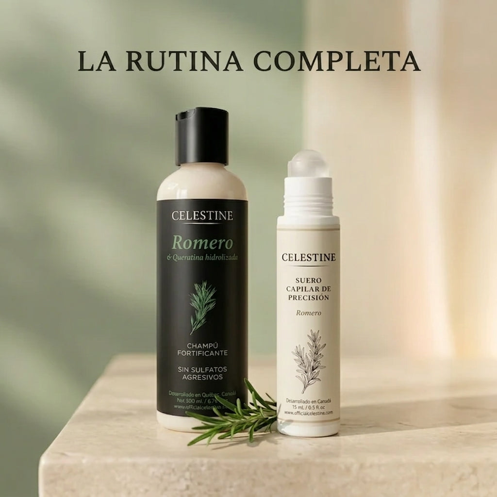 Champú de Romero y Queratina para un Cabello más Grueso