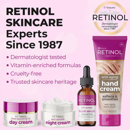 Crema de Manos Antiedad con Retinol – Vitaminas A, C y E