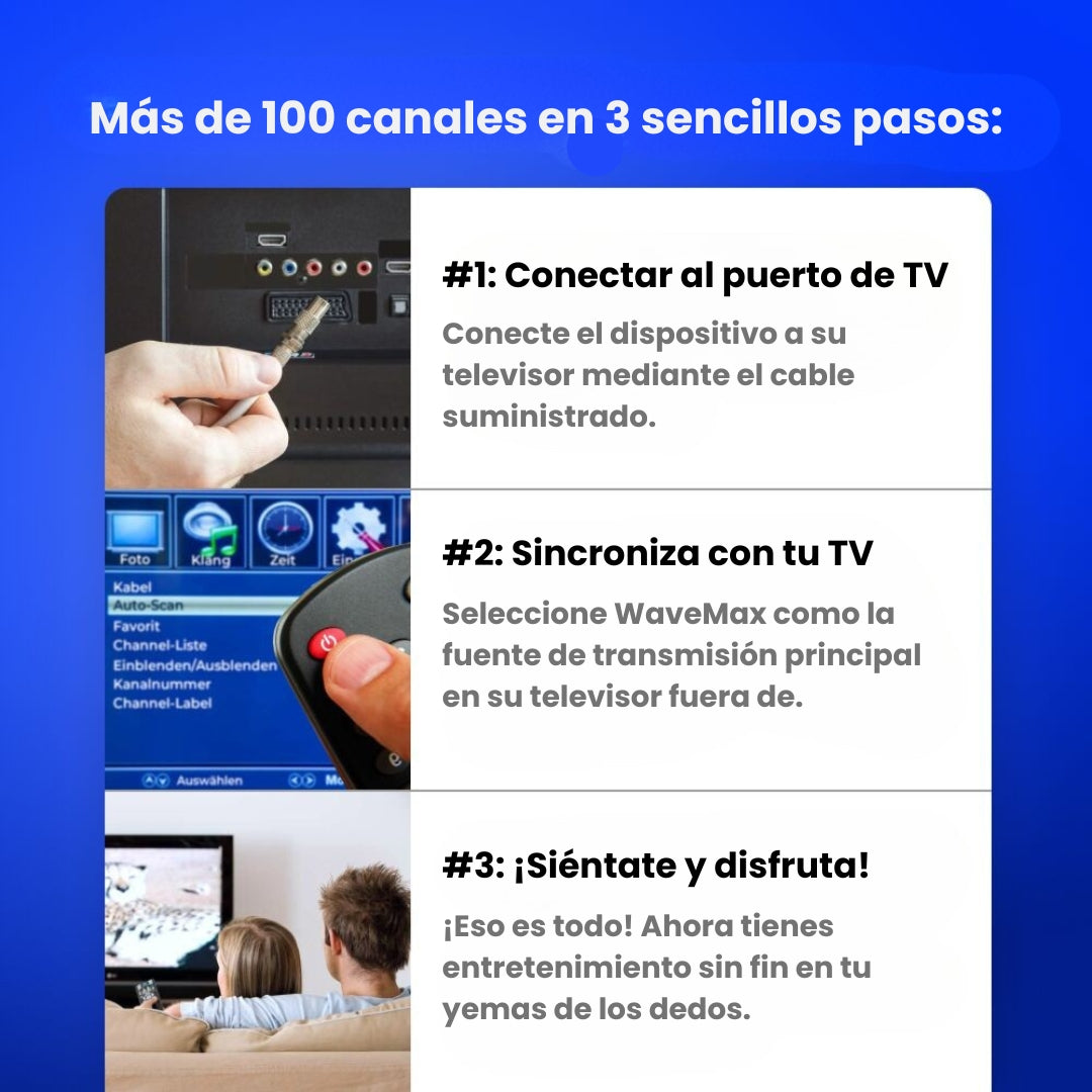 Disfruta de entretenimiento ilimitado con WaveMax