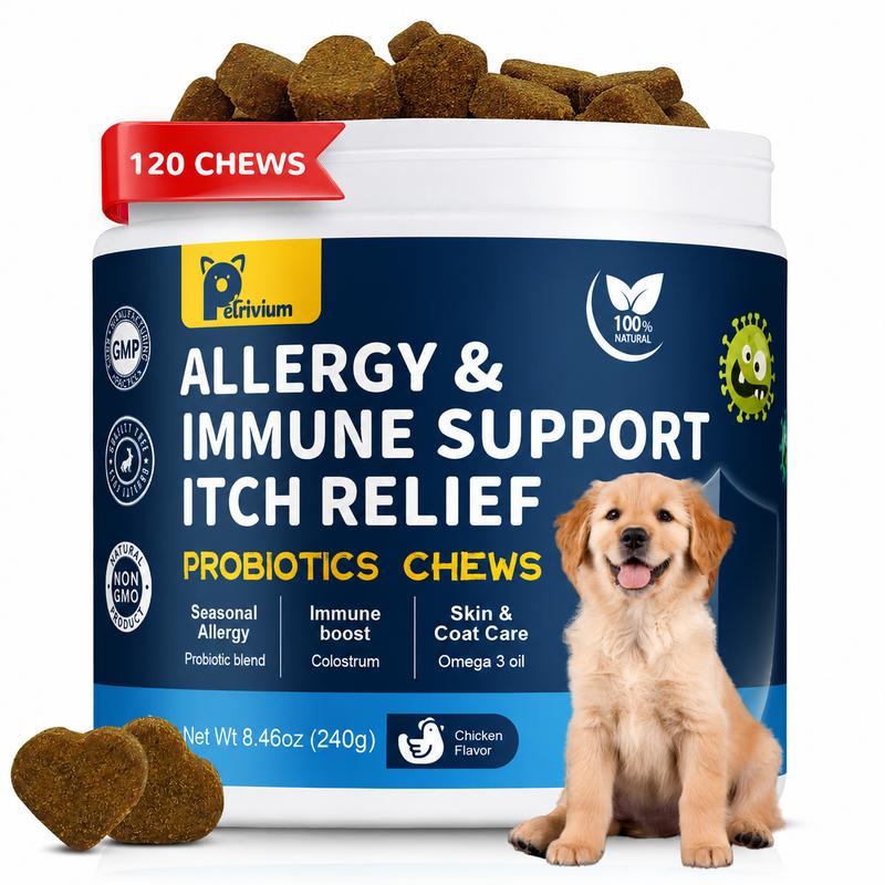 Apoyo Inmunológico para Perros con Colostro y Aceite de Pescado