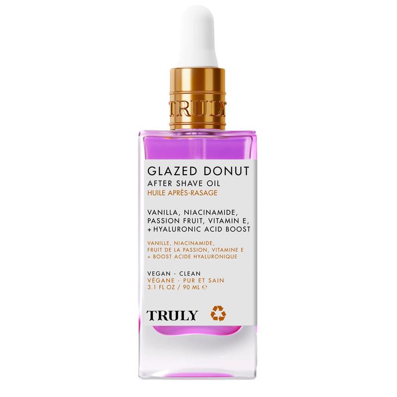 Aceite para después del afeitado Glazed Donut - Hidrata pieles sensibles - Glaseado de vainilla dulce y aroma a maracuyá