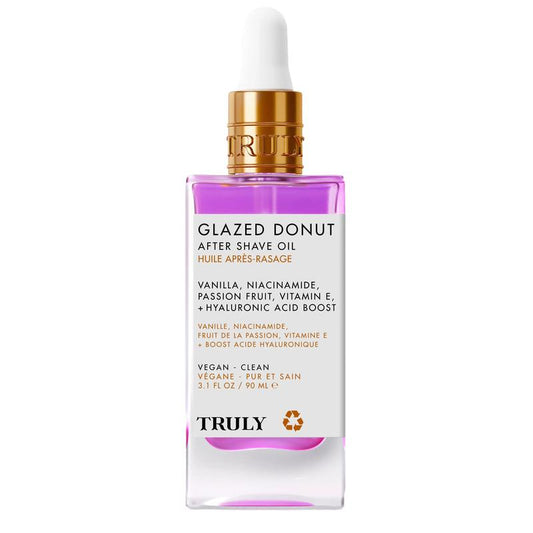 Aceite para después del afeitado Glazed Donut - Hidrata pieles sensibles - Glaseado de vainilla dulce y aroma a maracuyá