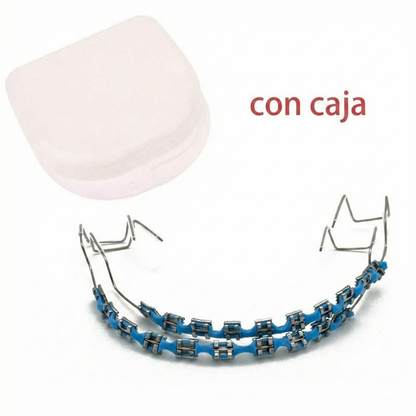 Kit de aparatos de ortodoncia falsos y reparación dental - 1 par