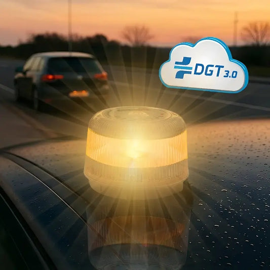 LUZ DE EMERGENCIA V16 Obligatoria conectada a DGT
