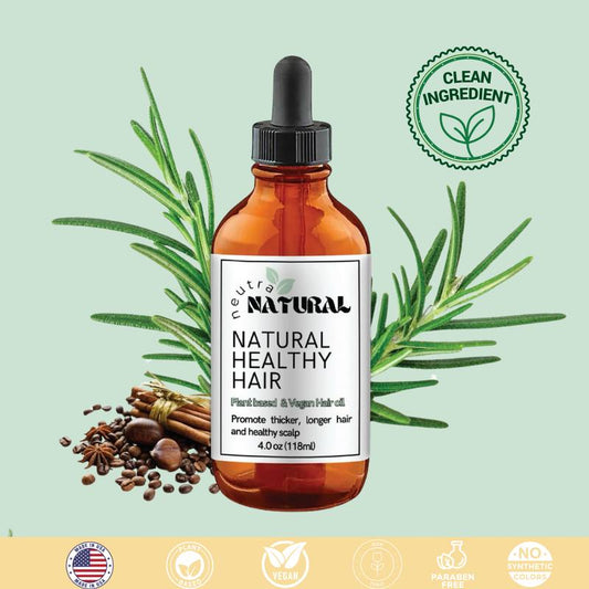 Aceite para el crecimiento del cabello - Ingredientes a base de plantas Cuidado del cabello Aceite de romero natural neutro Salud del cuero cabelludo Engrosamiento Nutrición