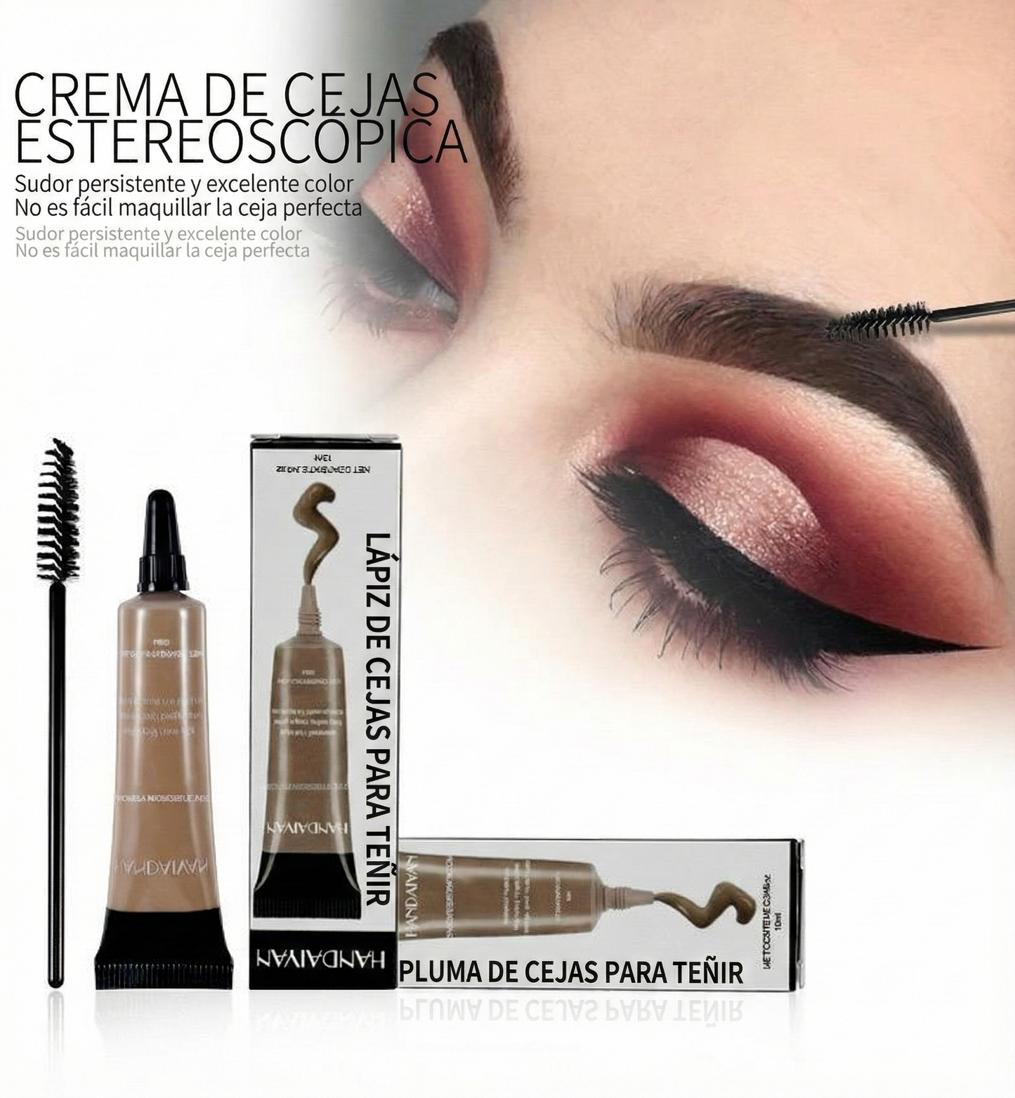 Kit Tinte de Cejas Waterproof - Larga Duración