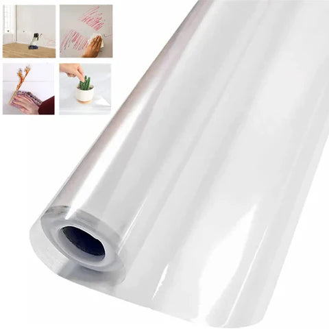 Película protectora transparente con unión electrostática 60 x 300 cm