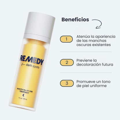 REMEDY para manchas oscuras | Tratamiento todo en uno para corregir manchas oscuras