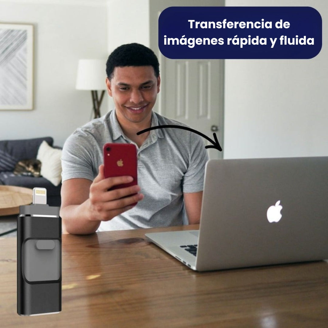 Memoria USB 4 en 1: transferencia de imágenes ultrarrápida