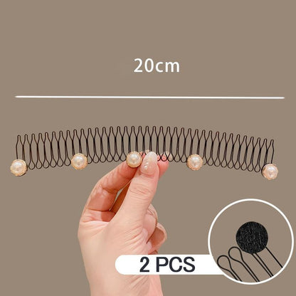 Juego de 3 Pinzas para el Cabello en Forma de U Pinzas Elásticas Negras