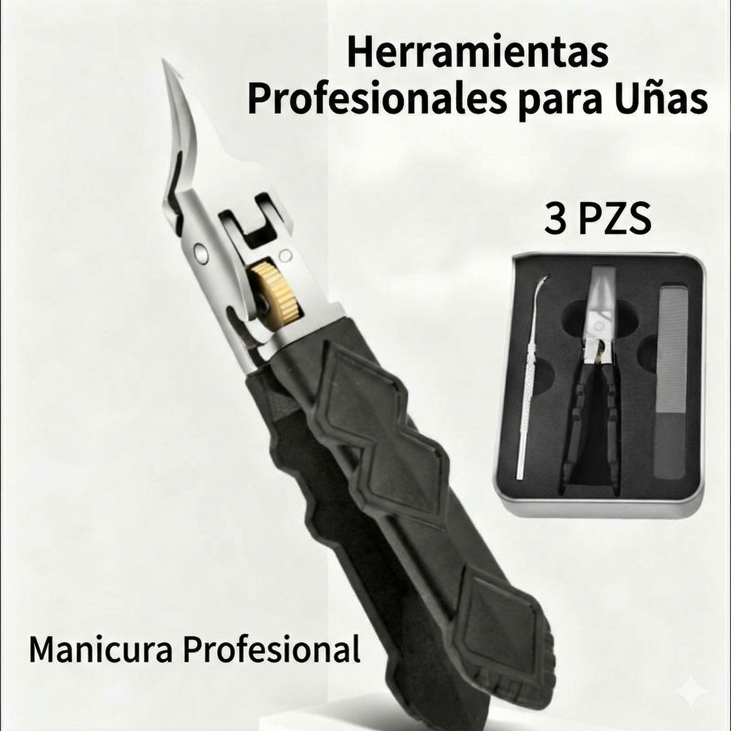 Cortaúñas antideslizante - Negro