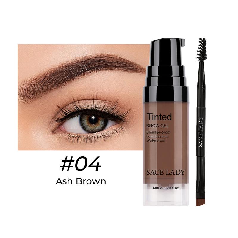 Gel para cejas con color, resistente al agua y de larga duración