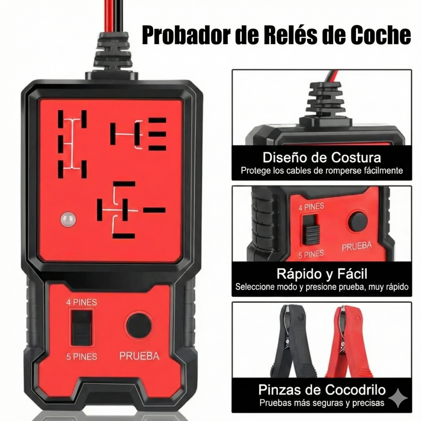 Comprobador de relés para automóviles - 12V/24V